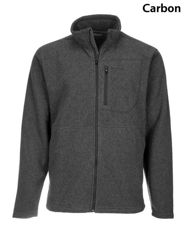 Simms Rivershed Full Zip Carbon
